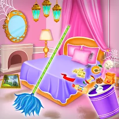 Скачать Взломанная Princess house cleaning advent (Много денег) на телефон