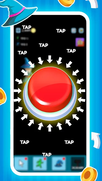 Green button: Press the Button (Грин кнопка) МОД/Взлом [Меню, Бесконечные монеты и Открытые уровни] Screenshot 1