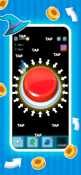 Green button: Press the Button (Грин кнопка) МОД/Взлом [Меню, Бесконечные монеты и Открытые уровни] Screenshot 4