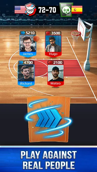 Basketball Rivals: Sports Game (Баскетбол Ривалс) МОД/Взлом [Деньги, Монеты и Меню MOD] Screenshot 2