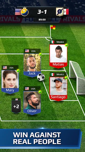 Football Rivals: Soccer Game (Футбольные соперники) МОД/Взлом [Много монет, Открытые уровни и Мега MOD] Screenshot 3