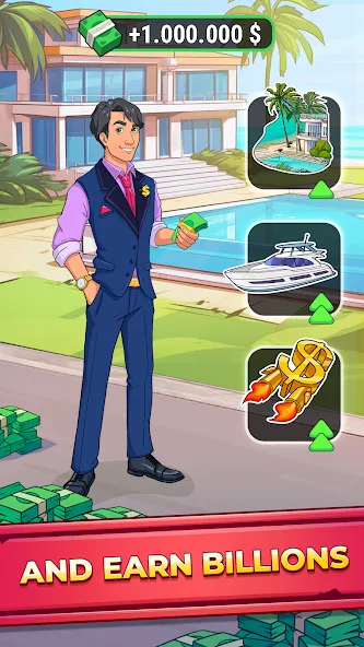 Rich Inc. Business & Idle Life МОД/Взлом [Деньги, Монеты и Меню MOD] Screenshot 2