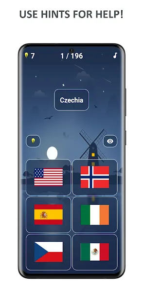Flags of World Countries Quiz МОД/Взлом [Бесконечные деньги, Монеты и Мега MOD] Screenshot 4