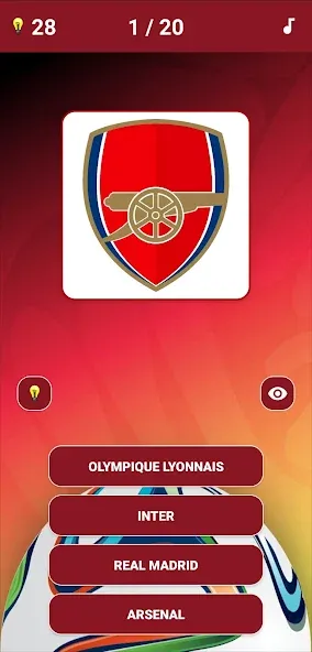 Guess the Soccer Logo Quiz МОД/Взлом [Все открыто, Дополнительные деньги и Меню MOD] Screenshot 1