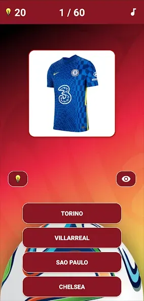 Guess the Soccer Logo Quiz МОД/Взлом [Все открыто, Дополнительные деньги и Меню MOD] Screenshot 2
