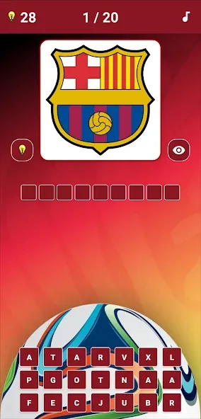 Guess the Soccer Logo Quiz МОД/Взлом [Все открыто, Дополнительные деньги и Меню MOD] Screenshot 3