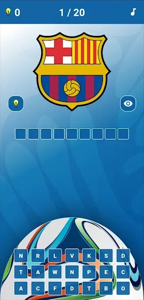 Soccer Clubs Logo Quiz МОД/Взлом [Меню, Бесконечные монеты и Открытые уровни] Screenshot 1