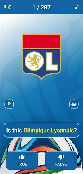 Soccer Clubs Logo Quiz МОД/Взлом [Меню, Бесконечные монеты и Открытые уровни] Screenshot 2