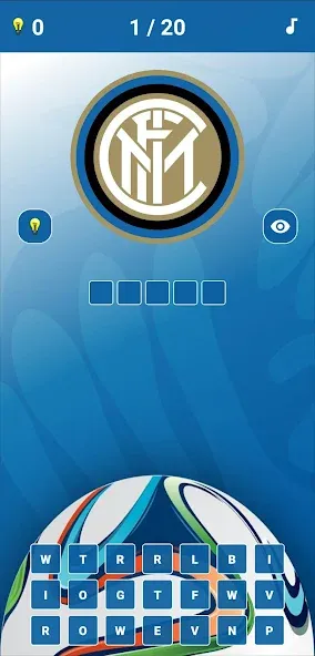 Soccer Clubs Logo Quiz МОД/Взлом [Меню, Бесконечные монеты и Открытые уровни] Screenshot 3