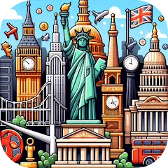 Скачать Capitals of the World - Quiz 1 Взлом (Все уровни открыты и без рекламы) на Андроид