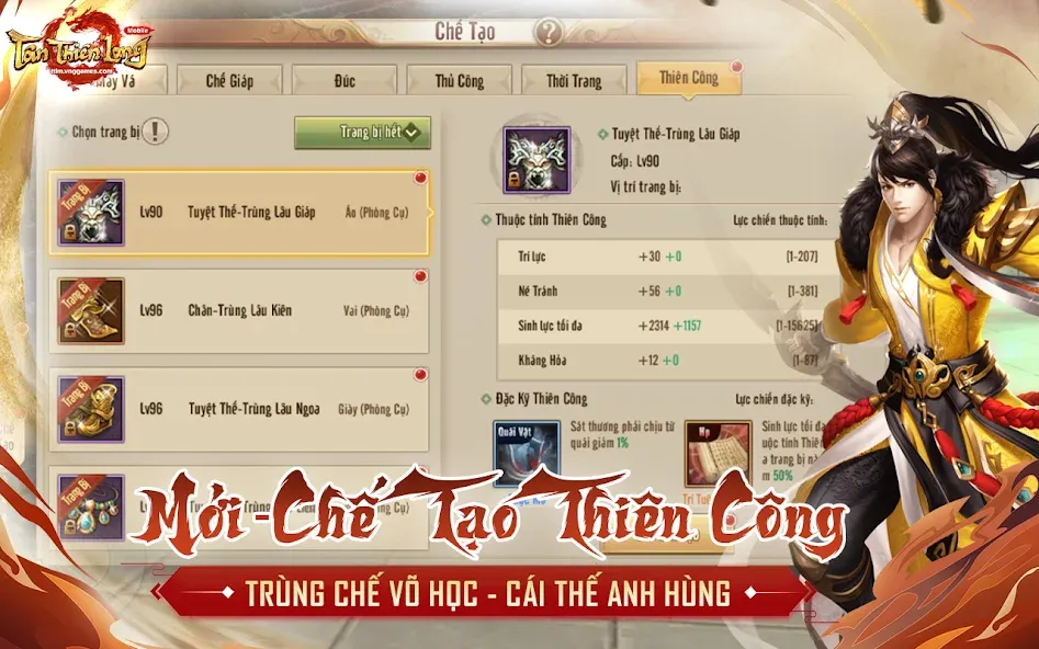 Tân Thiên Long Mobile МОД/Взлом [Много монет, Открытые уровни и Мега MOD] Screenshot 2