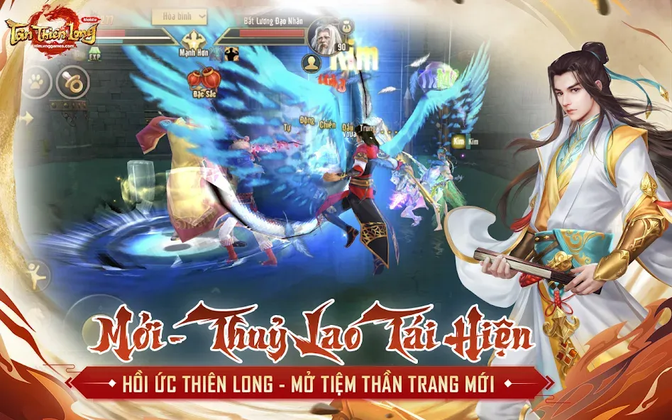 Tân Thiên Long Mobile МОД/Взлом [Много монет, Открытые уровни и Мега MOD] Screenshot 4