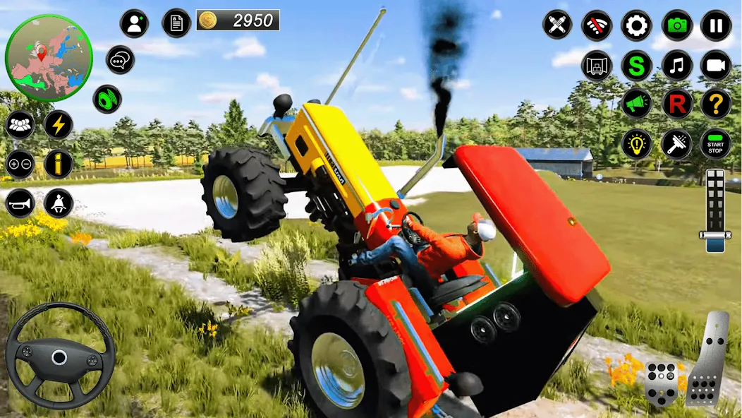 Real Farmer Tractor Drive Game (Фармер Трактор 3Д Фермерские Игры) МОД/Взлом [Все открыто, Дополнительные деньги и Меню MOD] Screenshot 1