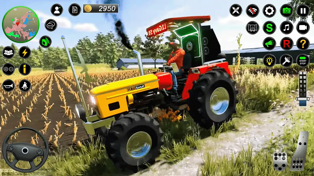 Real Farmer Tractor Drive Game (Фармер Трактор 3Д Фермерские Игры) МОД/Взлом [Все открыто, Дополнительные деньги и Меню MOD] Screenshot 3