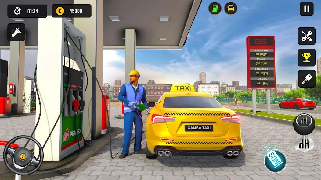 Taxi Simulator 3d Taxi Driver МОД/Взлом [Много денег, Монет и Все открыто] Screenshot 3