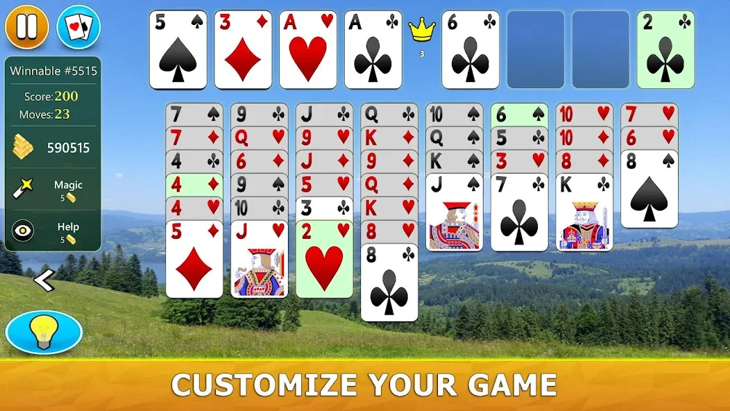 FreeCell Solitaire - Card Game МОД/Взлом [Бесконечные деньги, Монеты и Мега MOD] Screenshot 4