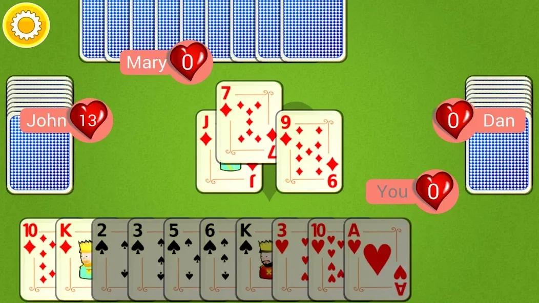 Hearts Mobile МОД/Взлом [Все открыто, Дополнительные деньги и Меню MOD] Screenshot 2