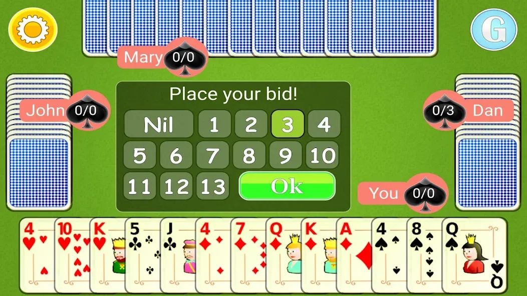 Spades Mobile МОД/Взлом [Все открыто, Дополнительные деньги и Меню MOD] Screenshot 2