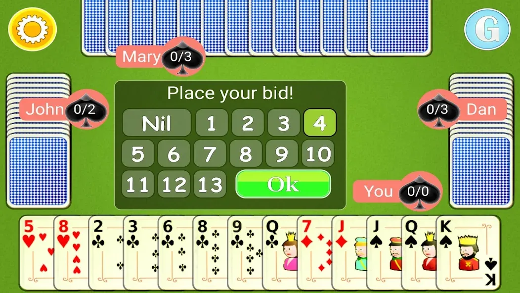 Spades Mobile МОД/Взлом [Все открыто, Дополнительные деньги и Меню MOD] Screenshot 4