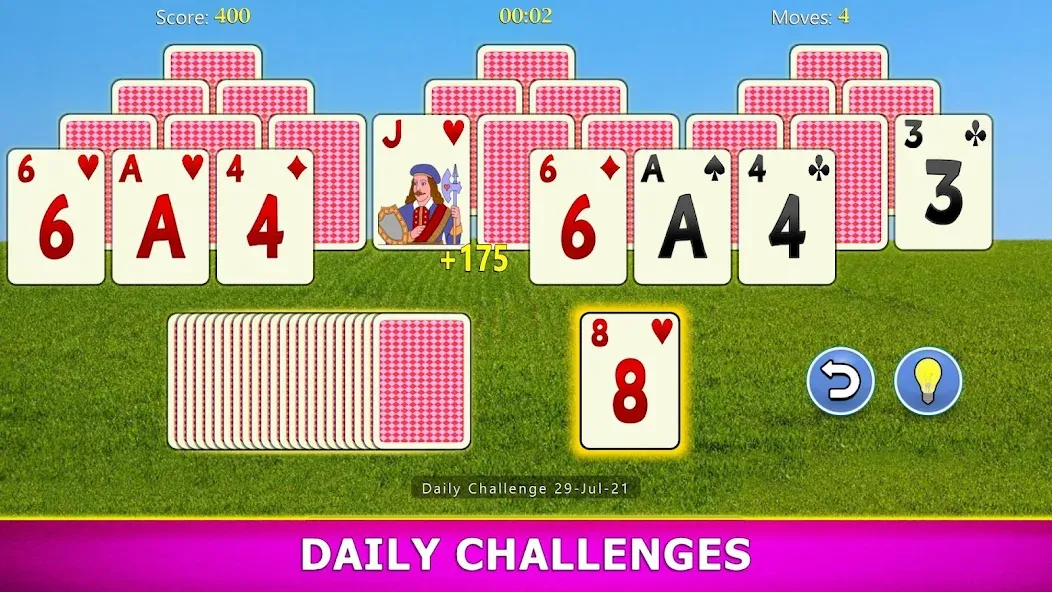 TriPeaks Solitaire Mobile МОД/Взлом [Много денег, Монет и Все открыто] Screenshot 5