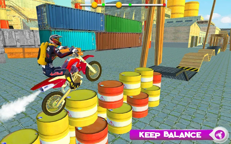 Motor Bike Stunt Racing Games (Мотор Байк Стант Гонки Игры) МОД/Взлом [Меню, Бесконечные монеты и Открытые уровни] Screenshot 4