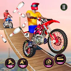 Скачать Motor Bike Stunt Racing Games Взлом (Много денег) на Андроид