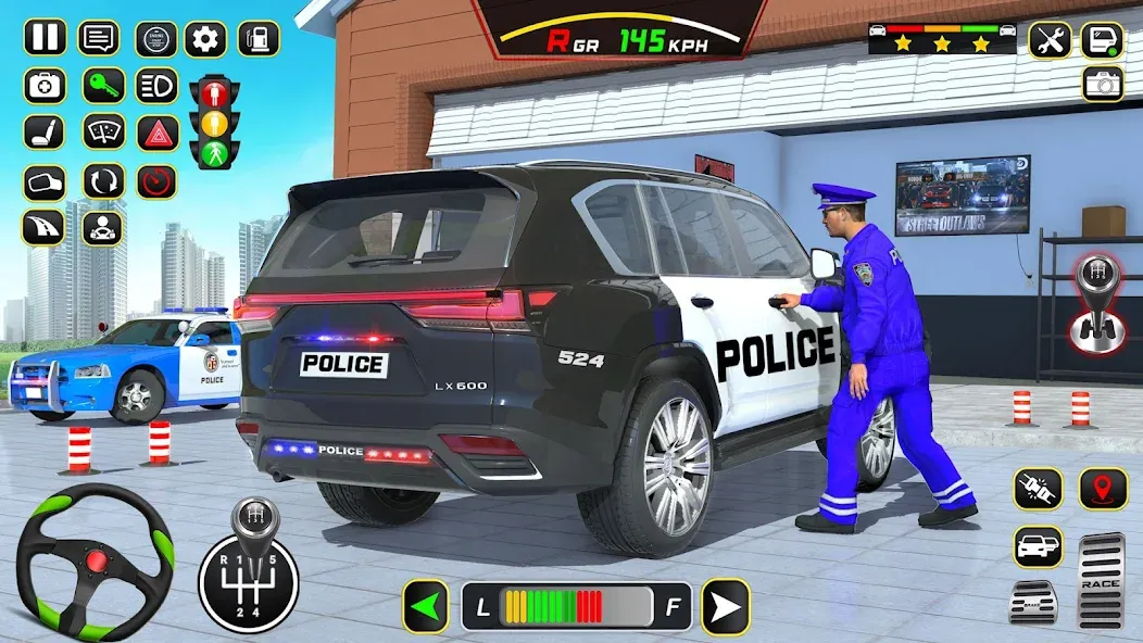 Police Car Driving School Game (Полицейская школа вождения автомобилей) МОД/Взлом [Много монет, Открытые уровни и Мега MOD] Screenshot 2