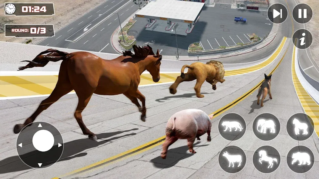 GT Animal 3D: Racing Game (Анимал Симулятор 3D) МОД/Взлом [Все открыто, Дополнительные деньги и Меню MOD] Screenshot 1