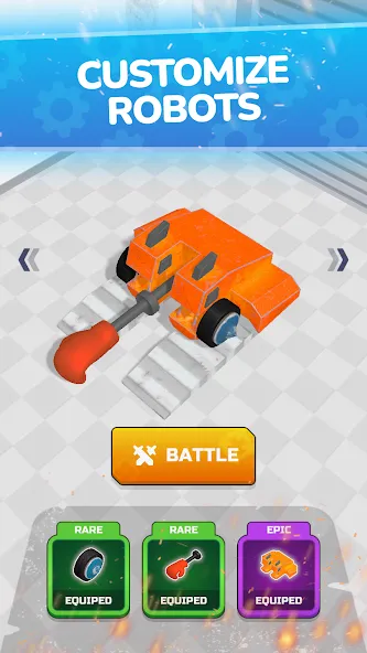 Scrap Robot Fighting (Скрап Робот Файтинг) МОД/Взлом [Все открыто, Дополнительные деньги и Меню MOD] Screenshot 1