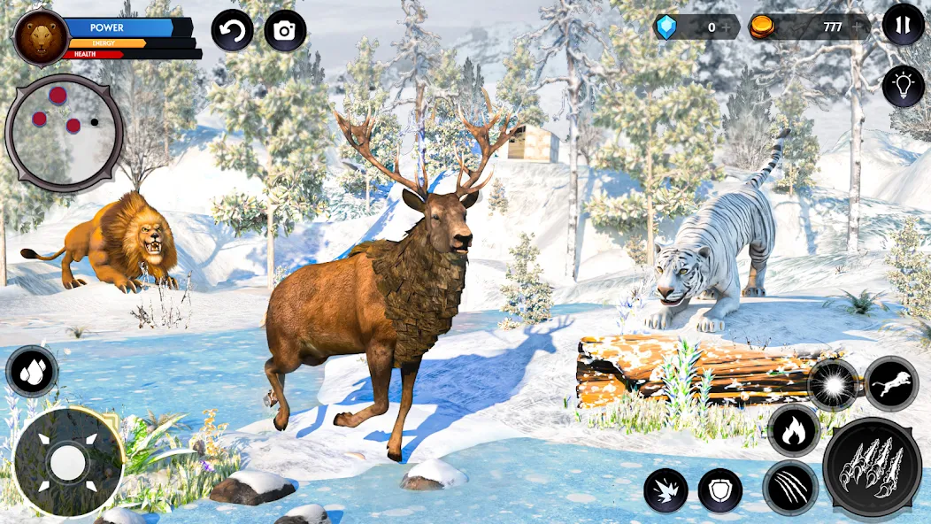 Lion Simulator Wild Lion Games МОД/Взлом [Бесконечные деньги, Монеты и Мега MOD] Screenshot 1