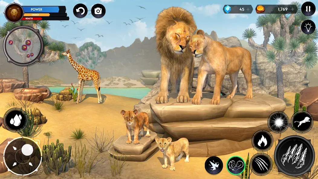 Lion Simulator Wild Lion Games МОД/Взлом [Бесконечные деньги, Монеты и Мега MOD] Screenshot 4
