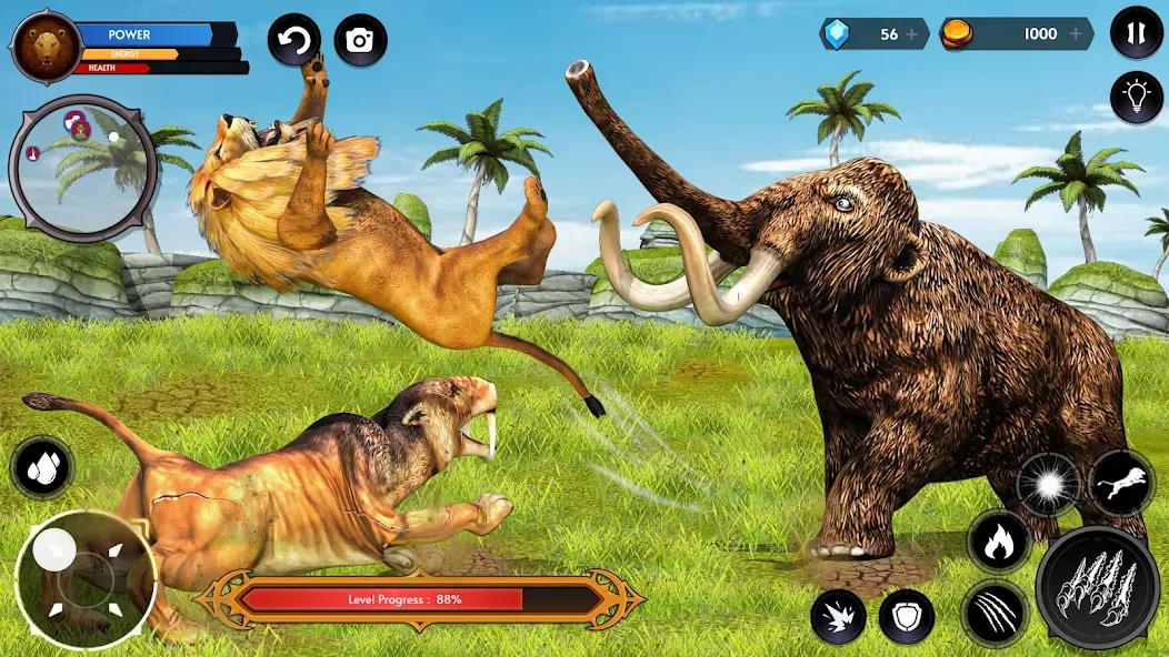 Lion Simulator Wild Lion Games МОД/Взлом [Бесконечные деньги, Монеты и Мега MOD] Screenshot 5