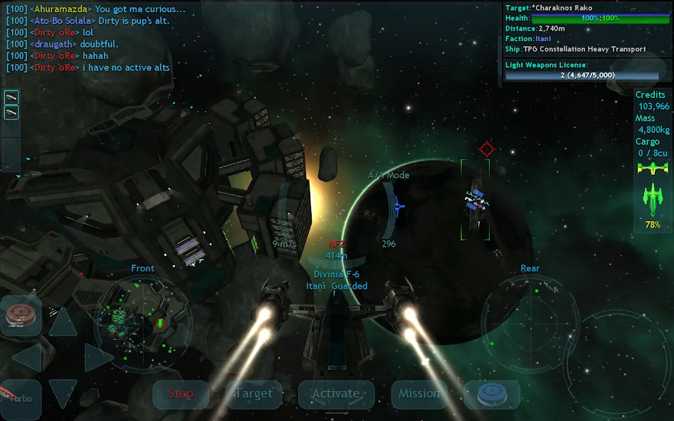 Vendetta Online (3D Space MMO) (Вендетта Онлайн) МОД/Взлом [Деньги, Монеты и Меню MOD] Screenshot 2