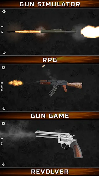 Gun Simulator : Tough Guns МОД/Взлом [Деньги, Монеты и Меню MOD] Screenshot 2