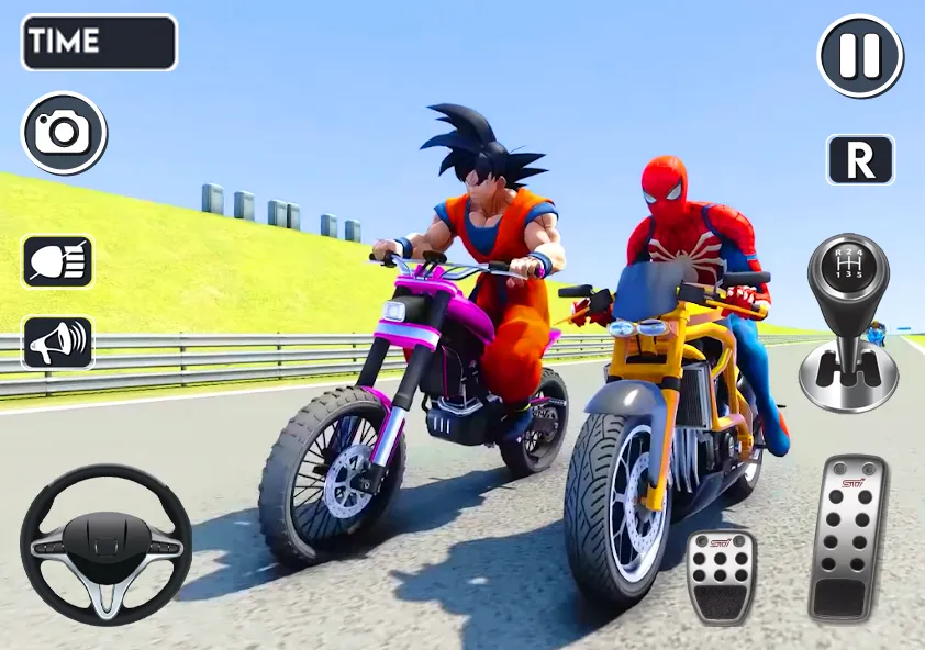Spider Bike Stunt 3D Mega Ramp МОД/Взлом [Деньги, Монеты и Меню MOD] Screenshot 3