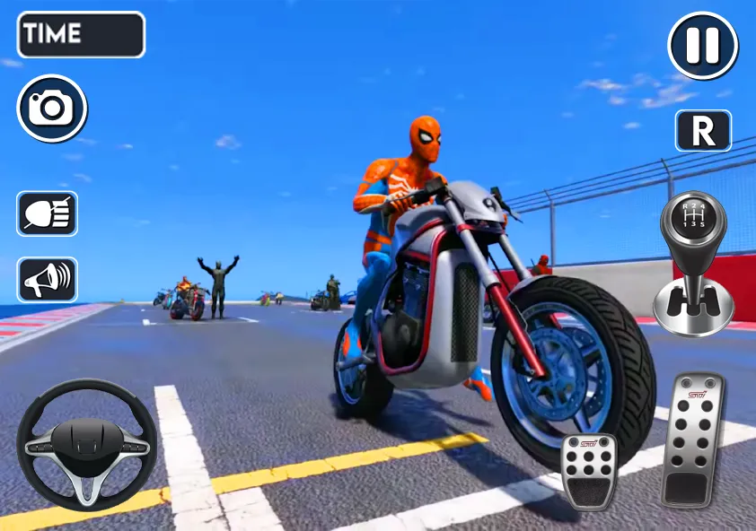 Spider Bike Stunt 3D Mega Ramp МОД/Взлом [Деньги, Монеты и Меню MOD] Screenshot 4