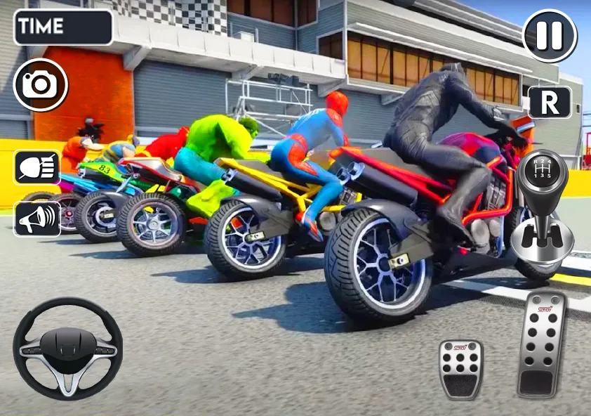 Spider Bike Stunt 3D Mega Ramp МОД/Взлом [Деньги, Монеты и Меню MOD] Screenshot 5