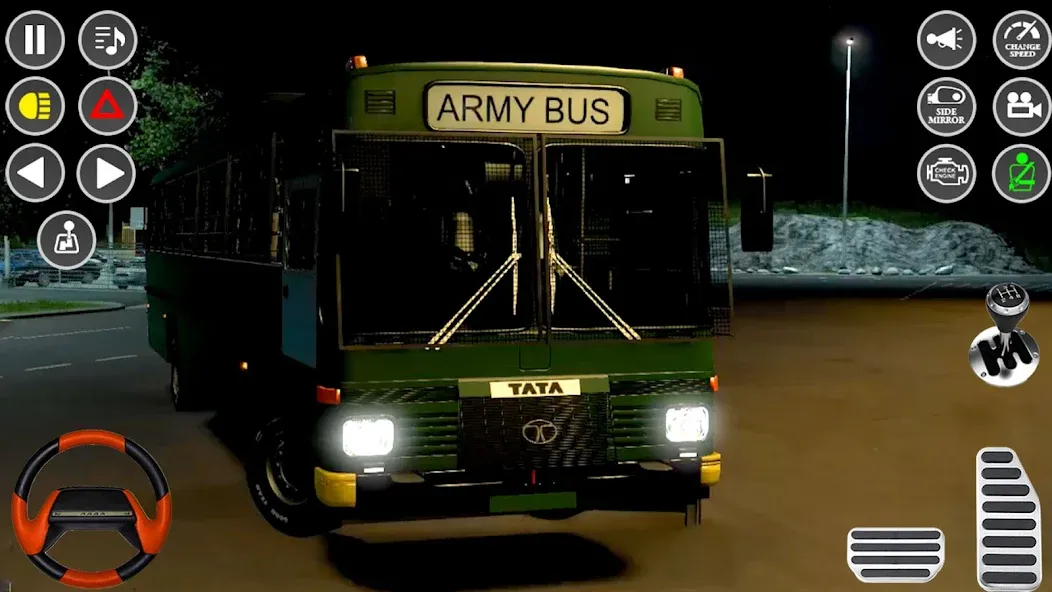 US Military Coach Simulator 3D МОД/Взлом [Деньги, Монеты и Меню MOD] Screenshot 1