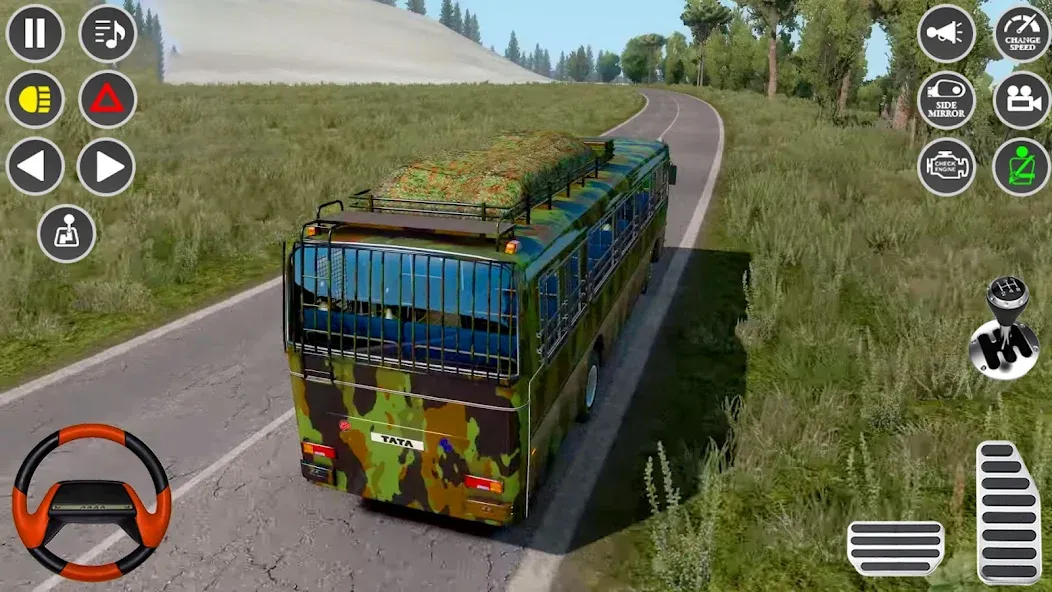 US Military Coach Simulator 3D МОД/Взлом [Деньги, Монеты и Меню MOD] Screenshot 3