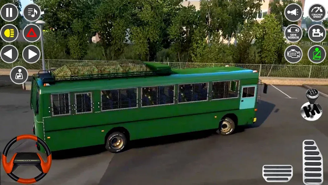US Military Coach Simulator 3D МОД/Взлом [Деньги, Монеты и Меню MOD] Screenshot 4
