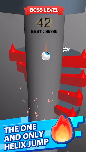 Helix Jump (Хеликс Джамп) МОД/Взлом [Бесконечные деньги, Монеты и Мега MOD] Screenshot 1