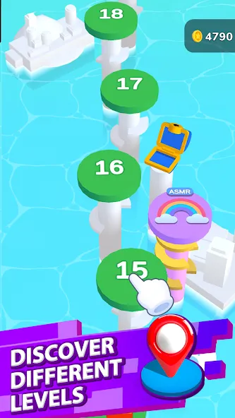 Helix Jump (Хеликс Джамп) МОД/Взлом [Бесконечные деньги, Монеты и Мега MOD] Screenshot 3