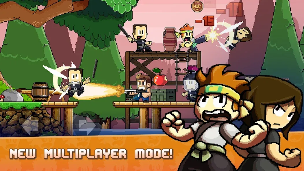 Dan the Man: Action Platformer (Дэн зе Мэн) МОД/Взлом [Меню, Бесконечные монеты и Открытые уровни] Screenshot 4