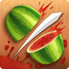 Скачать Взломанная Fruit Ninja на Андроид с бесконечными деньгами и без рекламы