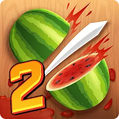 Скачать Взломанная Fruit Ninja 2 Fun Action Games на андроид с много денег и кристаллов бесплатно