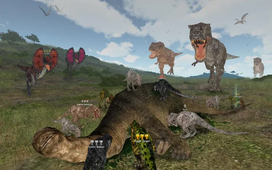 Dinos Online (Динос Онлайн) МОД/Взлом [Много монет, Открытые уровни и Мега MOD] Screenshot 2