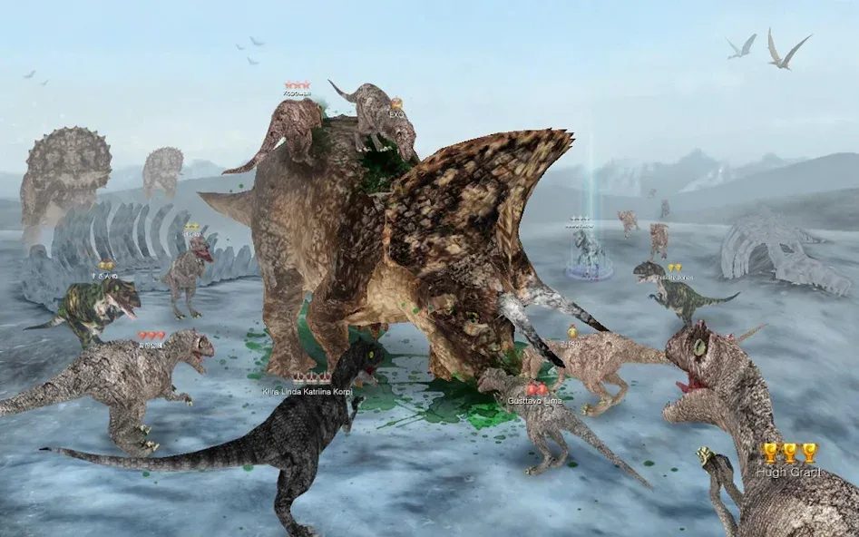 Dinos Online (Динос Онлайн) МОД/Взлом [Много монет, Открытые уровни и Мега MOD] Screenshot 4