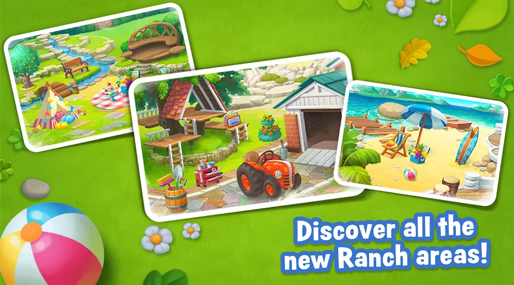 Ranch Adventures: Amazing Matc МОД/Взлом [Деньги, Монеты и Меню MOD] Screenshot 2