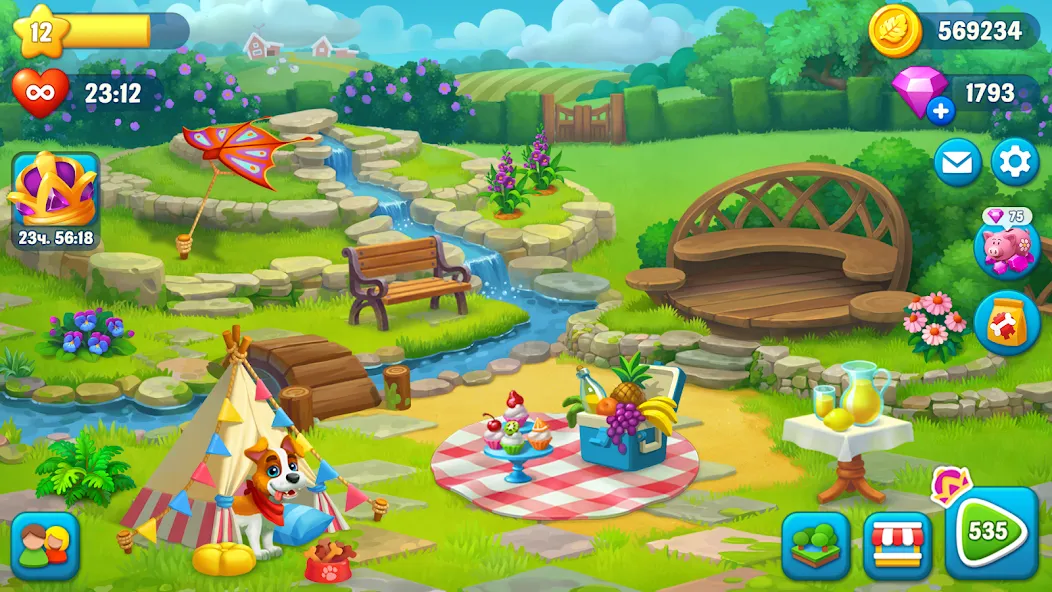 Ranch Adventures: Amazing Matc МОД/Взлом [Деньги, Монеты и Меню MOD] Screenshot 4