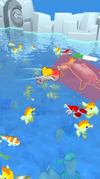 Aquarium Land - Fishbowl World (Аквариум Лэнд) МОД/Взлом [Меню, Бесконечные монеты и Открытые уровни] Screenshot 5